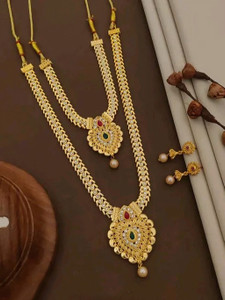 Peprika Brass Gold-plated Gold Jewellery Set