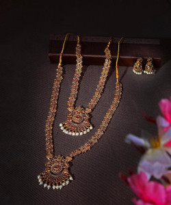 Nagneshi Art Alloy Gold-plated Gold Jewellery Set