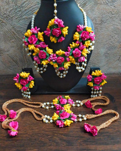 Alampata Fabric Multicolor Jewellery Set