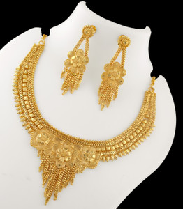 bhanu diam Alloy Gold Jewellery Set
