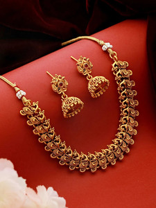 SARAF RS JEWELLERY Alloy Gold-plated Gold Jewellery Set