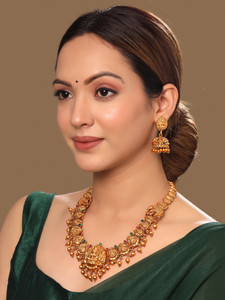 YELLOW CHIMES Metal Gold Jewellery Set