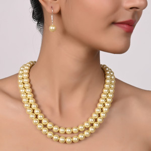 Ratnavali Jewels Mother of Pearl Multicolor Jewellery Set