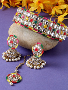 Sukkhi Alloy Gold-plated Multicolor Jewellery Set