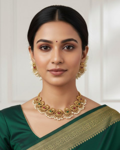 GetBling Brass Brass Gold Jewellery Set