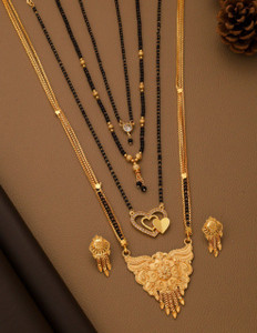 TONOLIKA JEWELLERY Brass Gold-plated Gold Jewellery Set