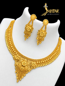 bulsenk Alloy Gold-plated Gold Jewellery Set