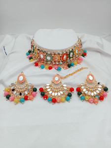 RT JEWEL Alloy Gold-plated Multicolor Jewellery Set