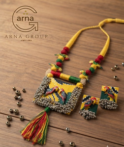 Arna Group Fabric Multicolor Jewellery Set