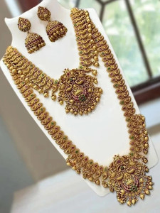 Grisha Jewellery Alloy Gold-plated Gold Jewellery Set