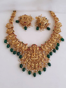 KEYMAX Alloy Gold-plated Gold Jewellery Set
