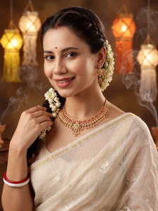 RUBANS Brass Gold-plated Gold, Multicolor Jewellery Set