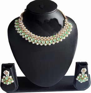 ANRA JEWEL Alloy Green, Green Jewellery Set