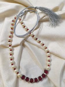 Embellish Ornaments Gallery Crystal White, Ruby Red Jewellery Set