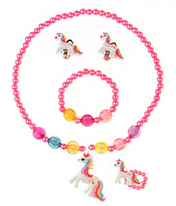 Kairangi Metal Pink Jewellery Set