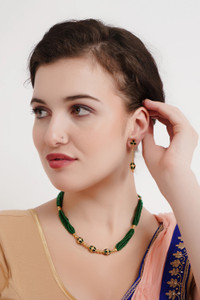 Sky Fashion Copper Gold-plated Red Jewellery Set