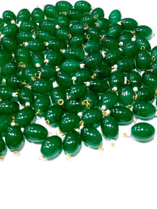 Beadsncraft Glass Green Jewellery Set