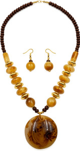 Rita OXIDIZE Stone Gold, Black Jewellery Set