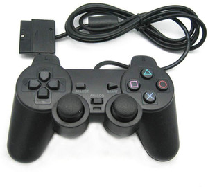 lightgaming Mr.Deal PS2 WIRED CONTROLLER FOR COMPITABLE PS2 CONSOLE (BLACK)  Joystick
