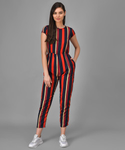 vivient Striped Women Jumpsuit