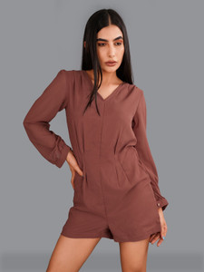 french crown Solid Women Jumpsuit
