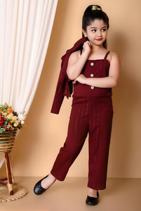 R RAI FASHION Striped Baby Girls Jumpsuit