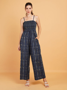 9 impression Striped Women Jumpsuit