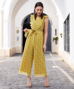 Miss Chase Printed Women Jumpsuit