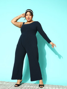 CURVE BY KASSUALLY Embroidered Women Jumpsuit