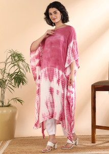 maaesa Printed Crepe Women Kaftan