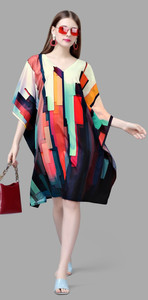 सिल्क सूत्र प्रिंटेड पॉलिएस्टर वुमन कफ्तान