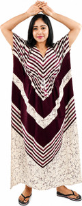 BDROX Printed Cotton Blend Women Kaftan