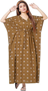 KBNBJ Printed Pure Cotton Women Kaftan