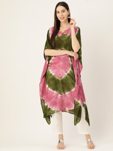 PinkTribe Printed Rayon Women Kaftan