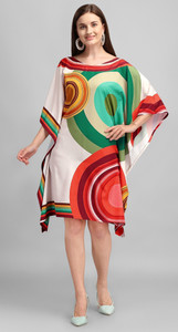 SilkSutra Printed Art Silk Women Kaftan