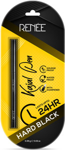 Renee Hard Black Kajal Pen with Sharpener, 0.35gm