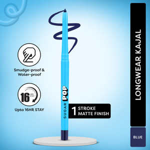 SUGAR POP Longwear Kajal 02 Blue - Richly Pigmented | Sweat Proof | Lasts Up To 16HRS