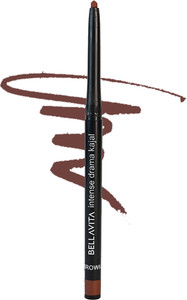 BELLAVITA Intense Drama Kajal enriched with Almond Oil | Long Lasting & Smudge Proof|
