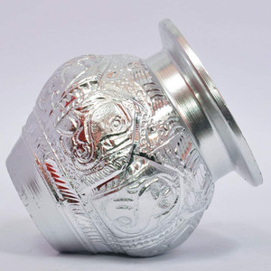 BUY N RELAX heavy premium Pooja Kalash\ Karvachauth/Navratri(300 ml Small) Aluminium Kalash