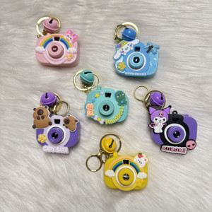 Mini Camera Projector Key Chain Kartual Sanrio Kuromi My Melody Camera Keychain Mini Projector Toy ...