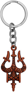 GCT Lord Shiva Trishul Damru Mahadev (KC-1) Copper Metal Keychain for ...
