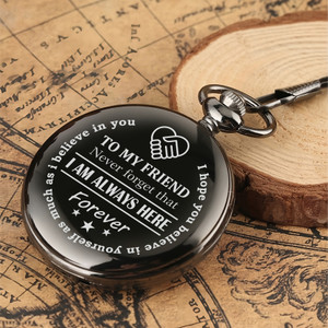 Tiny Tim To My Friend Engraved Pocket Watch Gift for Best Friend