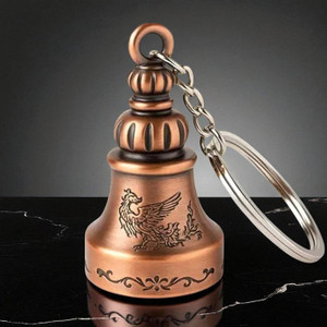 Techpro Guardian Bell For Bike Keychain Good Luck Charm for Bike Car Key Chain Key Chain