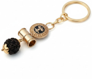 Shiv Jagdamba Sun Shaped Damaru Rudraksha Lord Shiva Mahadev Key Ring ...