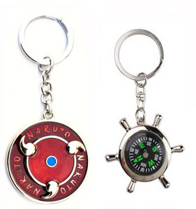 ShopTop Naruto spinning rotating keychain and Compass keyring Key