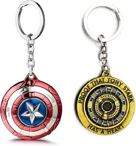 Mistazzo Captain America Shield & Tony Stark Arc Reactor Keyring - Image 3