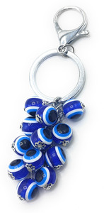 Jdp Novelty Mini Round Shape Evil Eye Metal Antiques Keychain for Girls, Woman's. Key Chain