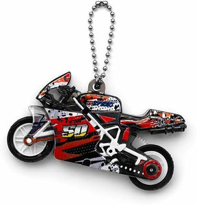 SANSCARA Friction Powered Sparking Bike Key Chain - Image 1