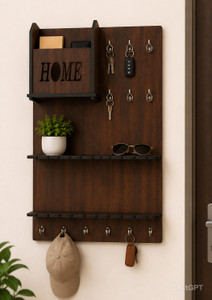 LRR Wood Key Holder Brown - Image 6