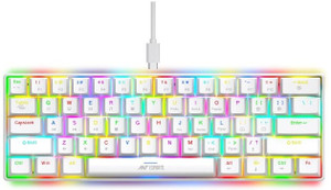Ant Esports MK1300 V2 white Wired USB Standard Gaming Keyboard Compatible with Desktop, Laptop, Mac